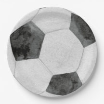 Prato de Papel de Futebol