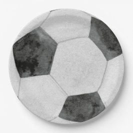 Prato de Papel de Futebol
