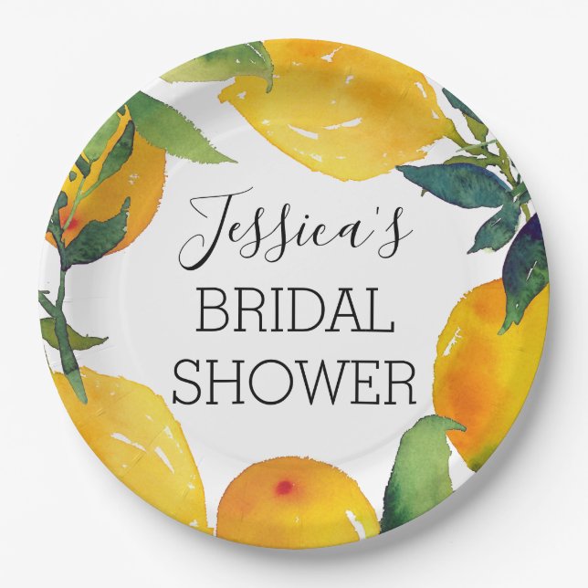 Prato de Papel de Limão Cítrico (Frente)