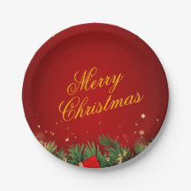 Prato de Papel de Natal – Louças de Mesa Festivas