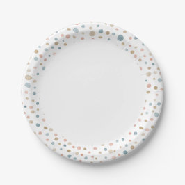 Prato de Papel de Pintura à Base de Água com Ponto