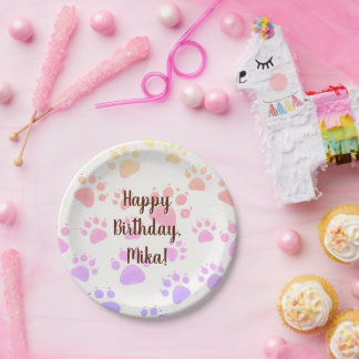 Prato De Papel decoração de aniversário infantil