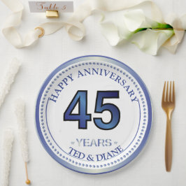 Prato De Papel Decoração para Festa de Aniversário de Casamento d
