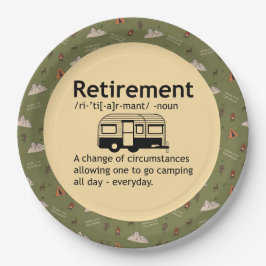 Prato De Papel Definição de Aposentação de Campanha