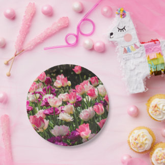 Prato De Papel Delícia Rosa e Roxo