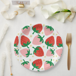 Prato De Papel Delícias Brancas de Frutas