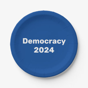 Prato De Papel Democracia 2024 Eleição Presidencial