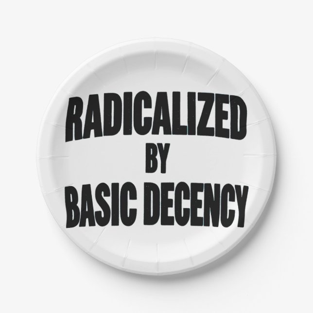Prato De Papel Democracia Social Radicalizada Pela Decência Básic (Frente)
