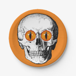 Prato De Papel Demon Eyed Skull