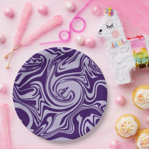 Prato De Papel Derramar - Roxo