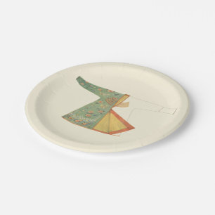 Prato De Papel Desenho de Kimono semiacabado