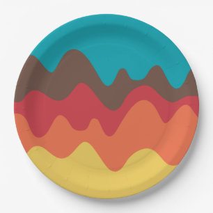 Prato De Papel Desenho de som 08