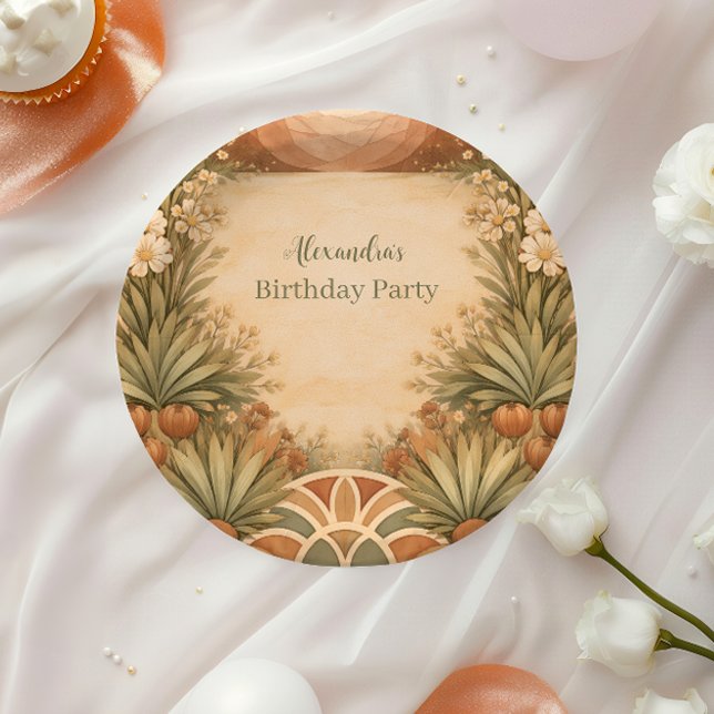 Prato De Papel Desert Wildflower Garden Birthday (Criador carregado)