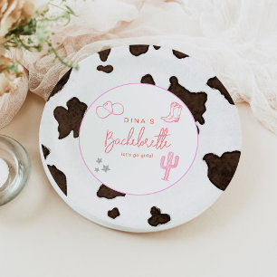 Prato De Papel Deserto de Bachelorette do Deserto de Cowgirl Espa