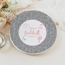 Prato De Papel Deserto de Bachelorette do Deserto de Cowgirl Espa