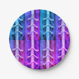 Prato De Papel Design abstrato das cores do minimalismo industria