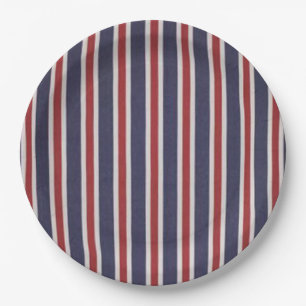 Prato De Papel Design All-American Patriotic Striped