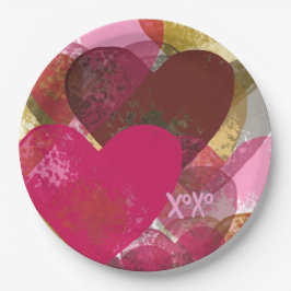 Prato De Papel Design de abstrato multicoração