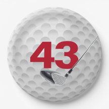 design de Bola de Golfe de 43º aniversário