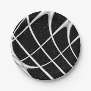 Prato De Papel Design de Espaço Galáxico