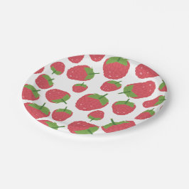Prato De Papel Design de Fruta de framboesa