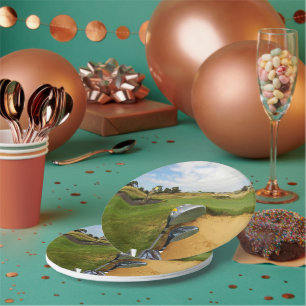 Prato De Papel Design de Golfe Australiano Engraçado, Placas de 