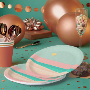 Prato De Papel Design de praia