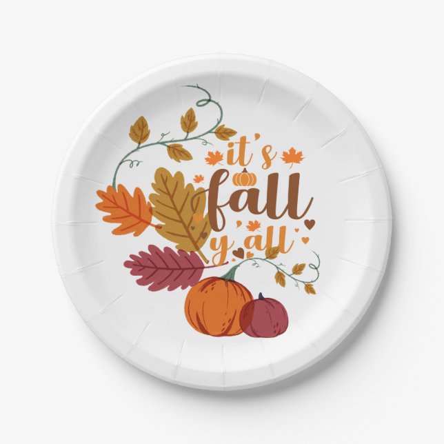 Prato De Papel Design de queda (Frente)