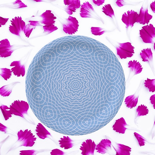 Prato De Papel Design de Tulha Azul Claro (Criador carregado)