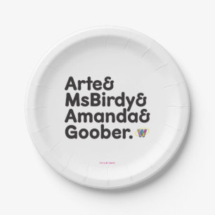 Prato De Papel Design dos nomes de Webkinz