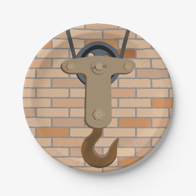 Prato De Papel Design Mecânico do gancho de polia industrial (Frente)