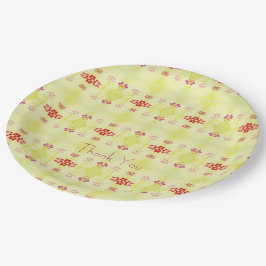 Prato De Papel Design Mini Padrão