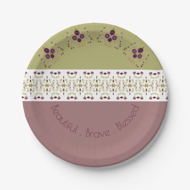 Prato De Papel Design misto plural e padronizado (Frente)