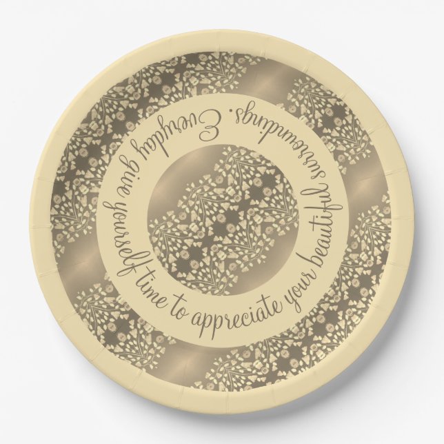 Prato De Papel Design moderno inspirador (Frente)