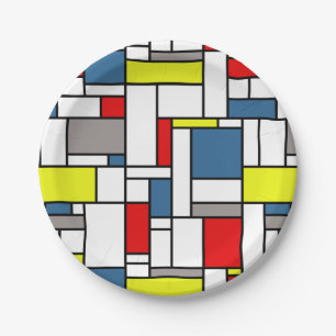 Prato De Papel Design mondrian