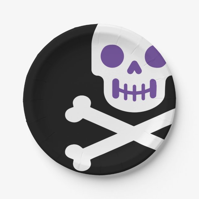 Prato De Papel Designer Halloween, Gucci Skull (Frente)