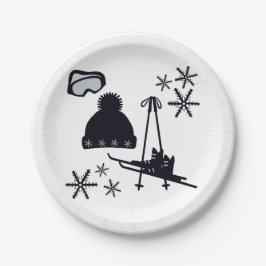 Prato De Papel Designs de neve de diferentes itens