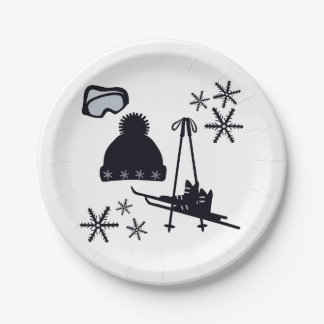 Prato De Papel Designs de neve de diferentes itens
