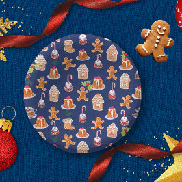 Prato De Papel Desserts de Natal