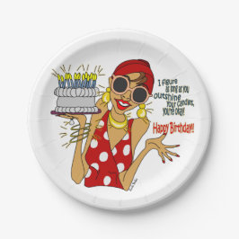 Prato De Papel Destaque suas velas de papel de animação