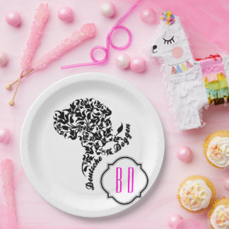 Prato De Papel Deutsche Doggen Kopf Illustration Blatt