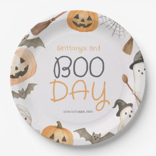 Prato De Papel Dia Assustador de Aniversário de Halloween Assombr