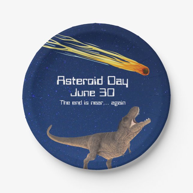 Prato De Papel Dia Asteroide 30 de junho (Frente)