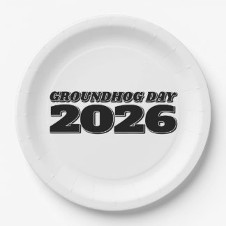 Prato De Papel Dia da Marmota 2026