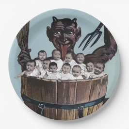 Prato De Papel Dia das Bruxas ou Campus de Natal