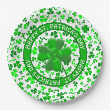 Dia de São Patrício Shamrocks Sortudos Personaliza