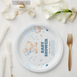 PRATO DE PAPEL DIA DO CHÁ DE BEBÊ PERSONALIZADO