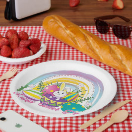 Prato De Papel Dia do Felz pascoa Engraçado