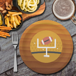 Prato De Papel Dia do Jogo de Futebol