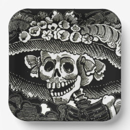 Prato De Papel Dia do Papel Morto - José Guadalupe Posada